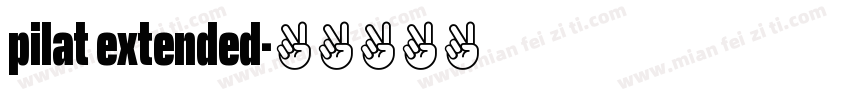 pilat extended字体转换